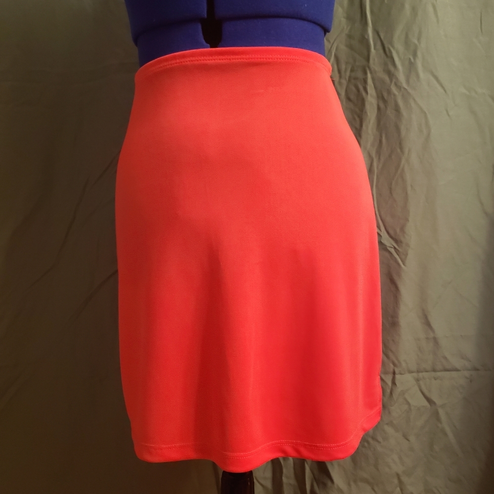 Vibrant Orange Skirt (Vintage 1990s)
